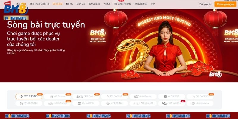 Người chơi có thể dễ dàng lựa chọn bàn chơi phù hợp theo mức cược