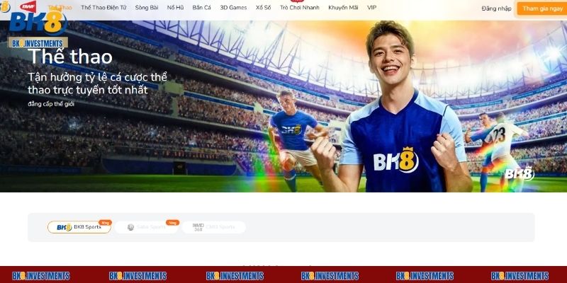 BK8 hợp tác cùng nhiều đơn vị cung cấp dịch vụ cá cược thể thao