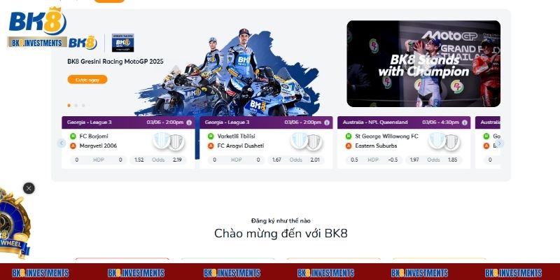 Liên hệ ngay với tư vấn viên BK8 để hỗ trợ