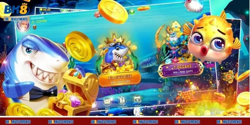 Lucky Fishing BK8 tích hợp nhiều tính năng hiện đại cho người chơi